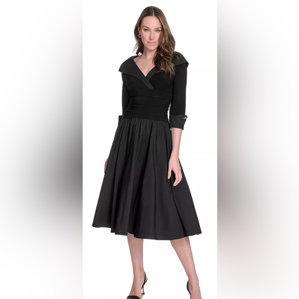 Chic Black Long Sleeve Women's Dress JHoward size 8
